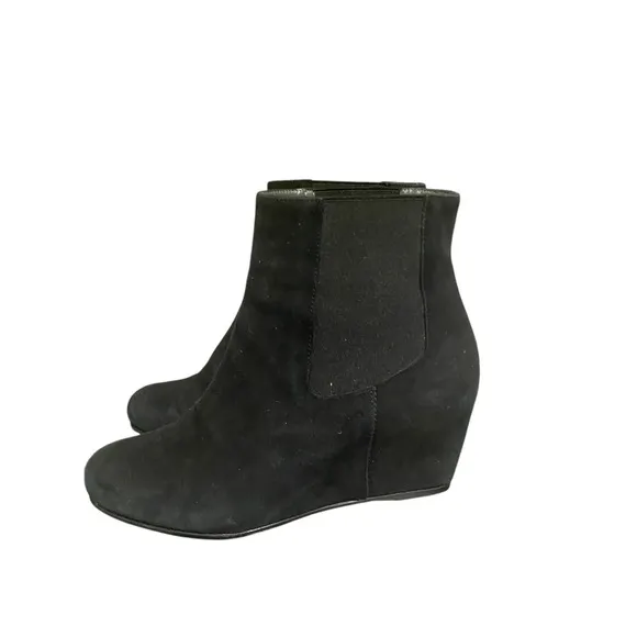 Stuart Weitzman Black Suede Nusocks Ankle Boots