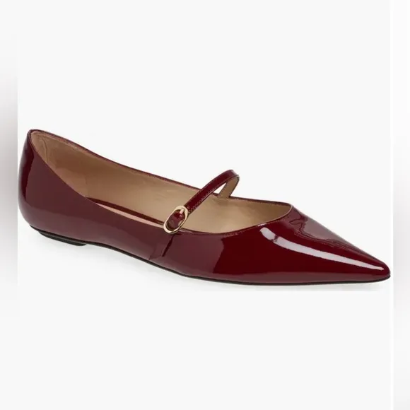Stuart Weitzman Women's Red Patent Leather Shoes 36/6