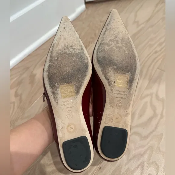 Stuart Weitzman Women's Red Patent Leather Shoes 36/6