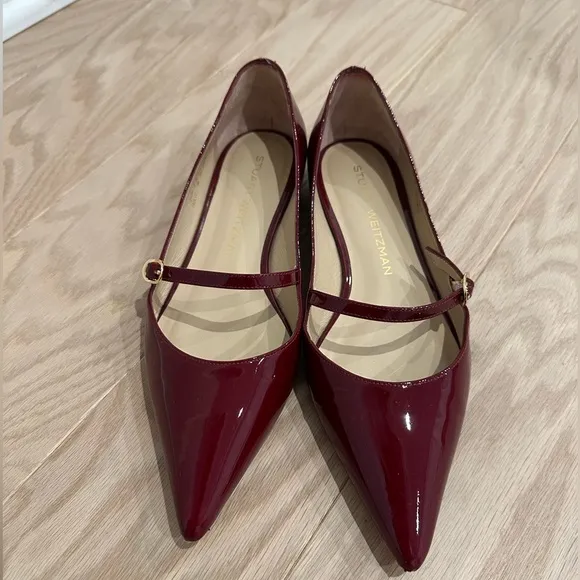 Stuart Weitzman Women's Red Patent Leather Shoes 36/6
