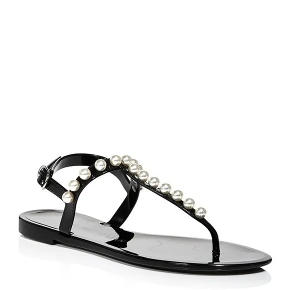 Stuart WeitzmanWomen's Goldie Embellished Jelly Sandals