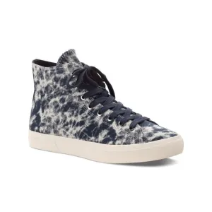 SUN STONE Mens Navy Tie Dye Comfort Mesa Round Toe Lace-Up Sneakers Shoes 10.5 M