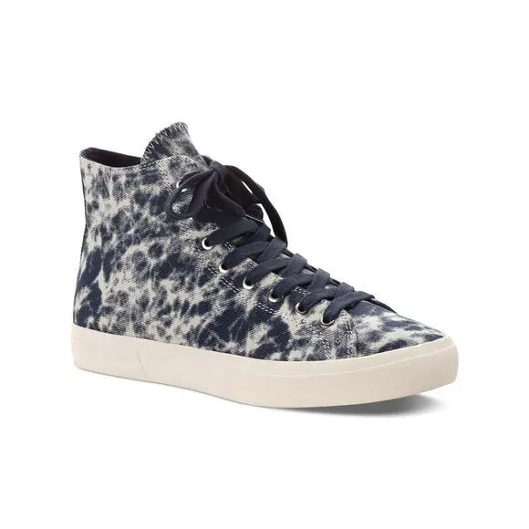SUN STONE Mens Navy Tie Dye Comfort Mesa Round Toe Lace-Up Sneakers Shoes 10.5 M