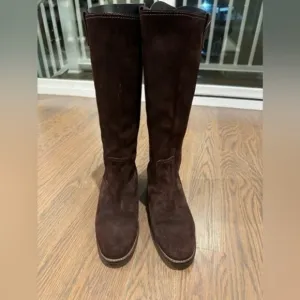 Superfeet  boots 100% leather brown suede feeling in the outside