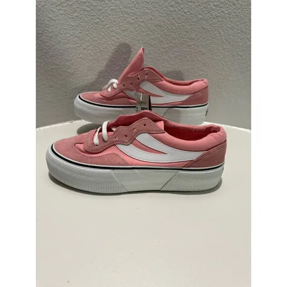 SUPERGA NWT $100 3041 Revolley Colorblock Pink Suede Sneakers Size 9.5