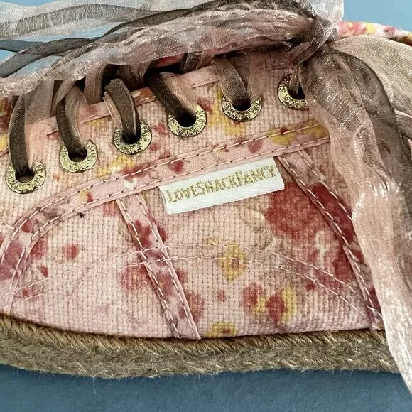 Superga x LoveShackFancy 2730 Tokyo Pink Floral Espadrille Platform Sneakers