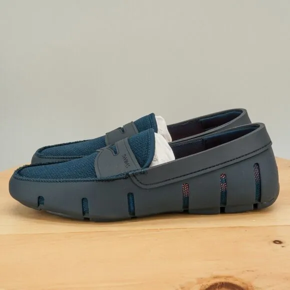 Swims Penny Men's Size 8 Shoes Navy Blue Loafer Slip-On Moc Toe Casual Shoe