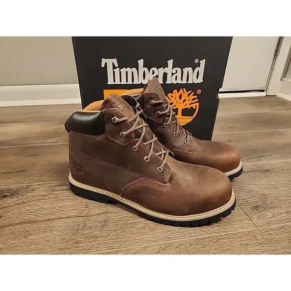 Sz 12M Men's Gritstone 6&quot; Steel Toe Work Boot
