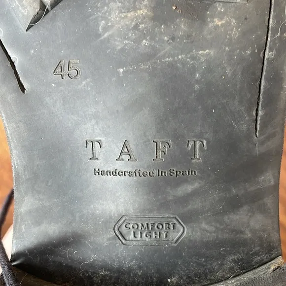 TAFT The Jack in Grey &amp; Oxblood Wool Casual Boots Size 12 US 45 EU