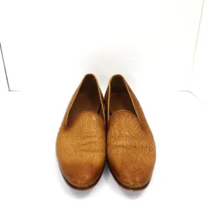 Taft The Monaco Embossed Tooled Leather Shoes Size 42 EU/9 US Slip-on Loafers