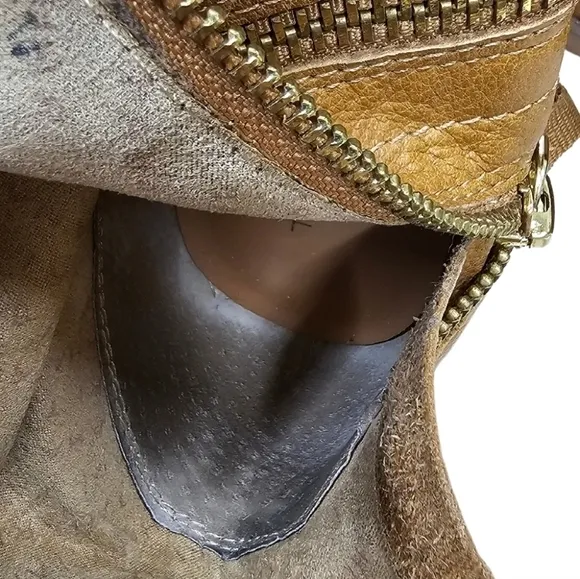 Tahari Andy Double Zipper Leather Boots