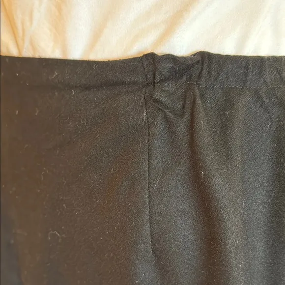 TALBOTS 16W Black Fully Lined Wool Skirt