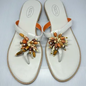 🆕Talbots  beaded thong sandals 🩴 in size 8.5