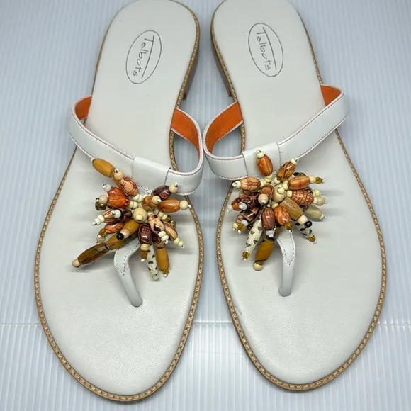 🆕Talbots  beaded thong sandals 🩴 in size 8.5