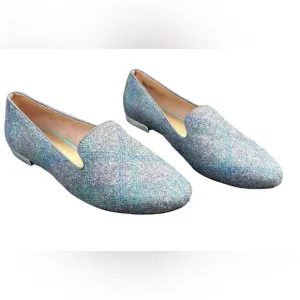 Talbots Grey Flannel Ryan gray blue Loafers New Years Size 7M