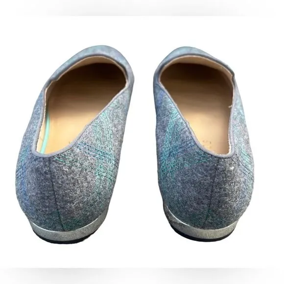 Talbots Grey Flannel Ryan gray blue Loafers New Years Size 7M