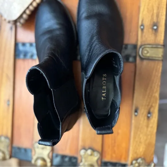 Talbots Women's Black Chelsea Ankle Boots