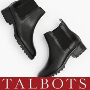 Talbots Women's Black Chelsea Ankle Boots
