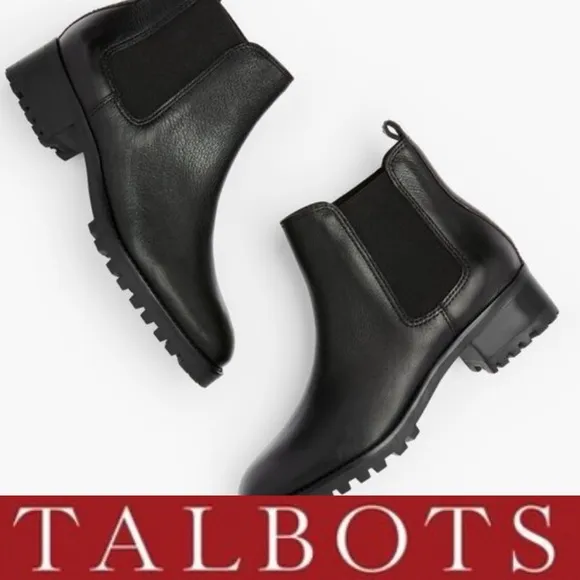 Talbots Women's Black Chelsea Ankle Boots