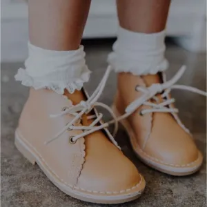 Tan Kids Boots