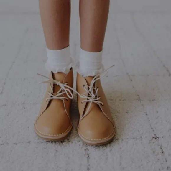 Tan Kids Boots