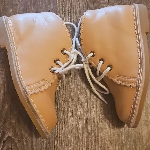 Tan Kids Boots