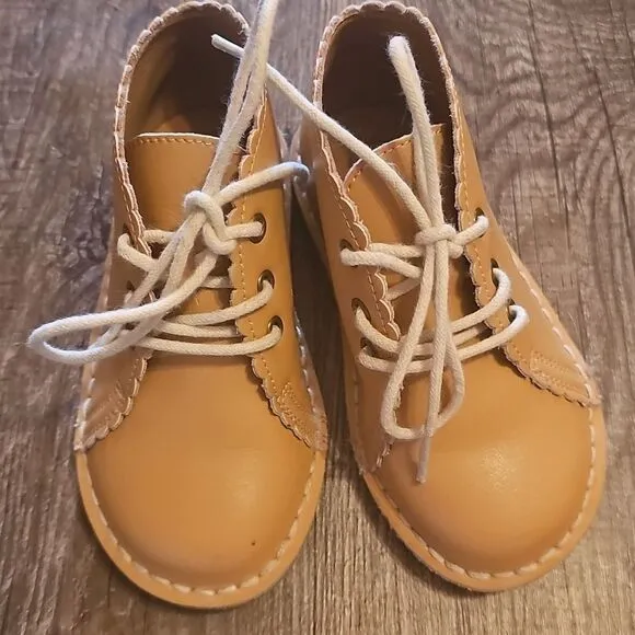 Tan Kids Boots