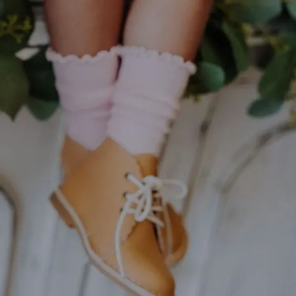 Tan Kids Boots