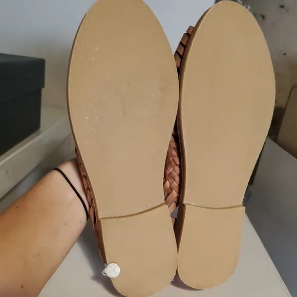Tan Leather Huarache Sandals
