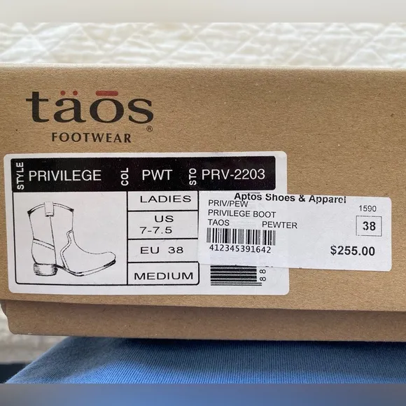 Taos Leather Ankle Boots 38