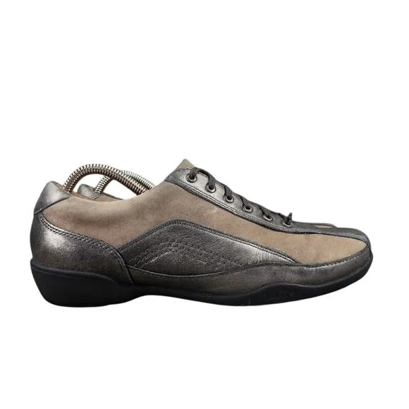 Taos Shoes Womens 9 Sneakers Lifestyle Comfort Leather Metallic Steady Walking
