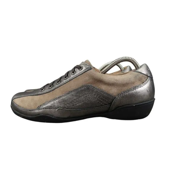 Taos Shoes Womens 9 Sneakers Lifestyle Comfort Leather Metallic Steady Walking
