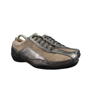Taos Shoes Womens 9 Sneakers Lifestyle Comfort Leather Metallic Steady Walking