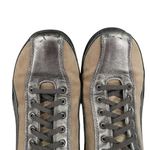 Taos Shoes Womens 9 Sneakers Lifestyle Comfort Leather Metallic Steady Walking