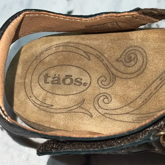 Taos Trulie Braided Leather Sandals - Bronze 9-91/2