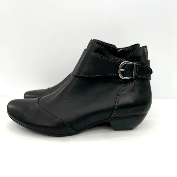 Taos Women’s Leather Comfort Ankle Booties Buckle Zip Boots Shoes