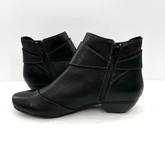 Taos Women’s Leather Comfort Ankle Booties Buckle Zip Boots Shoes