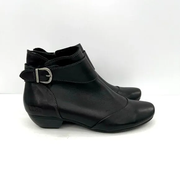 Taos Women’s Leather Comfort Ankle Booties Buckle Zip Boots Shoes