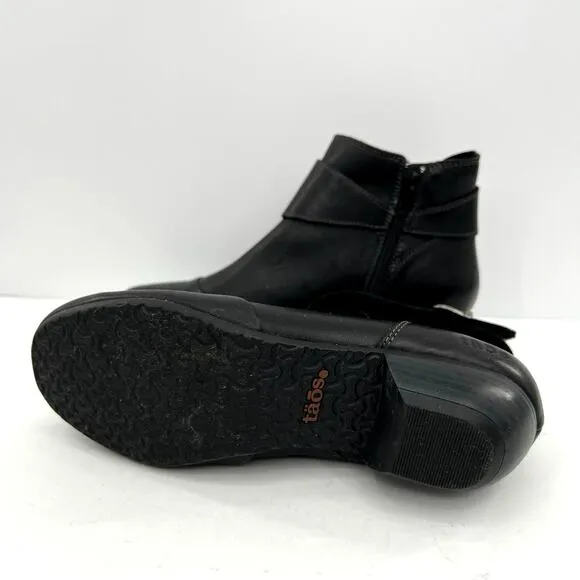 Taos Women’s Leather Comfort Ankle Booties Buckle Zip Boots Shoes