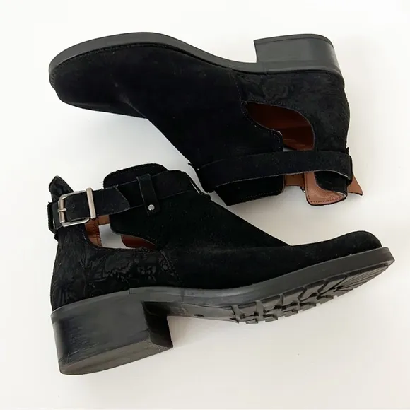 Tara M  Keegan  Ankle Boots Suede Black Size 38