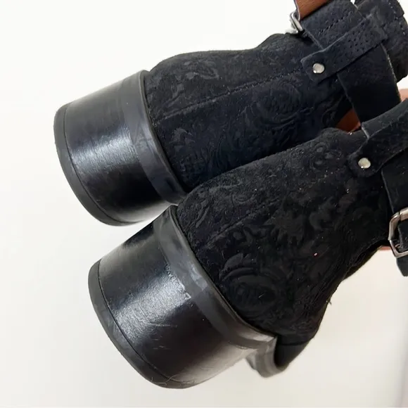 Tara M  Keegan  Ankle Boots Suede Black Size 38