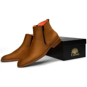 Tayno Men's Size 9 Camel The Coupe Chelsea Boots