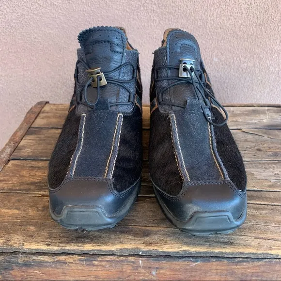 Tecnica Black Cowhide Ankle Boots