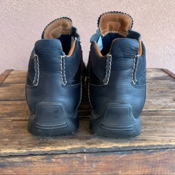 Tecnica Black Cowhide Ankle Boots