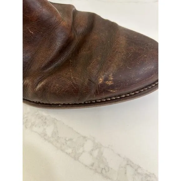 TECOVAS 1002 Earl Roper Bourbon Cowboy WORK CHORE Boots WESTERN RANCH WEAR 9 EE