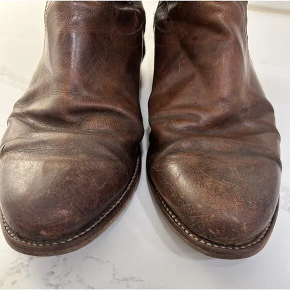 TECOVAS 1002 Earl Roper Bourbon Cowboy WORK CHORE Boots WESTERN RANCH WEAR 9 EE
