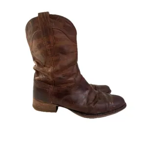 TECOVAS 1002 Earl Roper Bourbon Cowboy WORK CHORE Boots WESTERN RANCH WEAR 9 EE