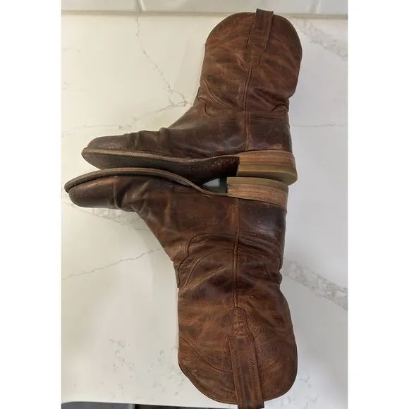 TECOVAS 1002 Earl Roper Bourbon Cowboy WORK CHORE Boots WESTERN RANCH WEAR 9 EE