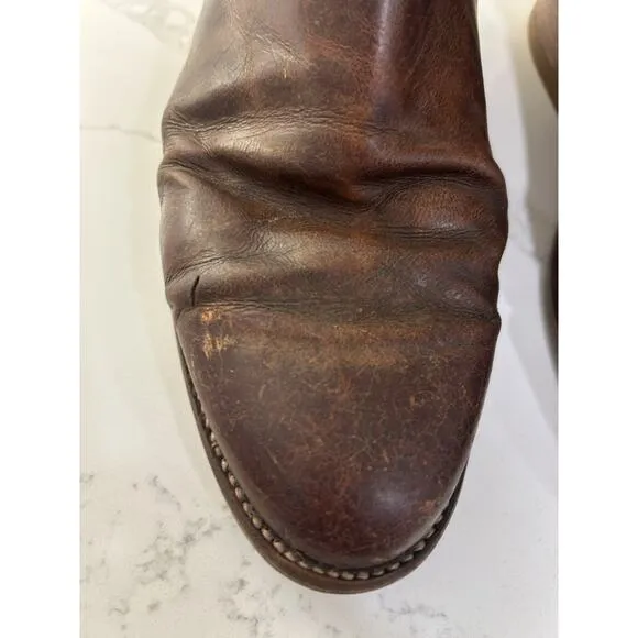 TECOVAS 1002 Earl Roper Bourbon Cowboy WORK CHORE Boots WESTERN RANCH WEAR 9 EE