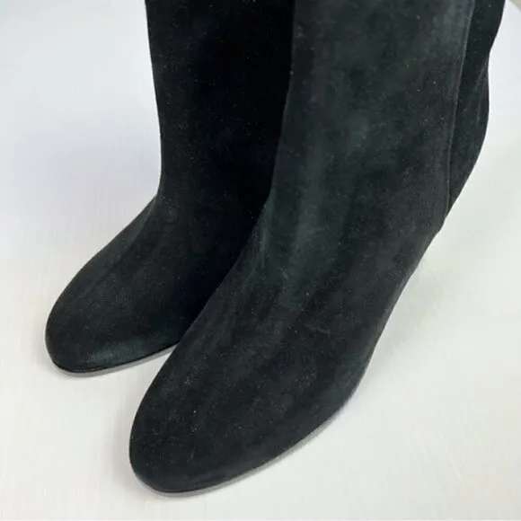 Ted Baker London Ankle Boots Womens size 9.5 Orbida Black Suede